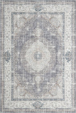 Laagpolig Vintage Vloerkleed Edessa 1306 Grijs/Beige