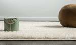 Hoogpolig Glanzend Vloerkleed Galaxy Crème
