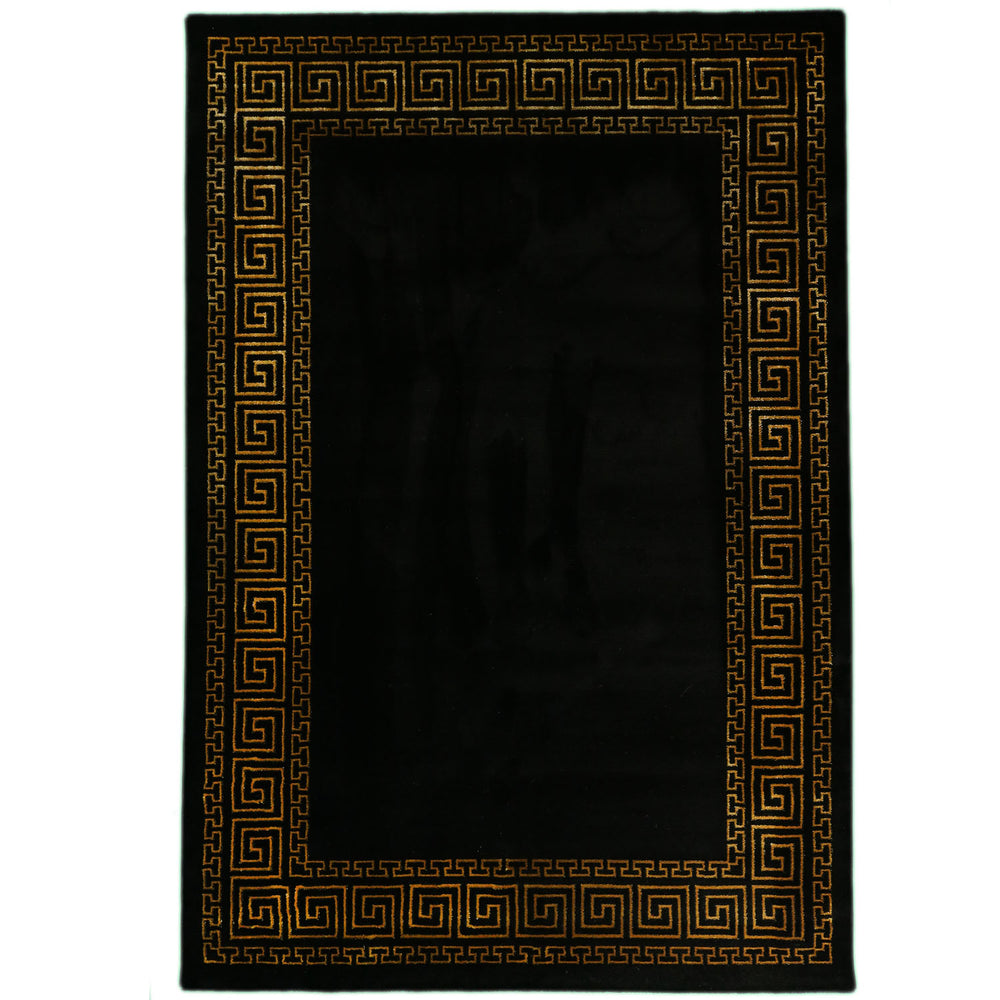 Neoklassieke Vloerkleed Craft Deluxe 23401 Zwart-Goud
