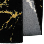 Vloerkleed  Marmer Look - 23438 - Zwart-Goud