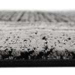 Vloerkleed Craft deluxe lijst abstract 50012 zwart grijs