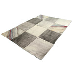 Vloerkleed Diamond Deluxe  Blokjes Design Goudkleur