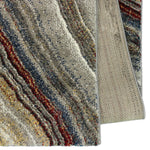 Vloerkleed Diamond Deluxe  Blokjes Design Goudkleur