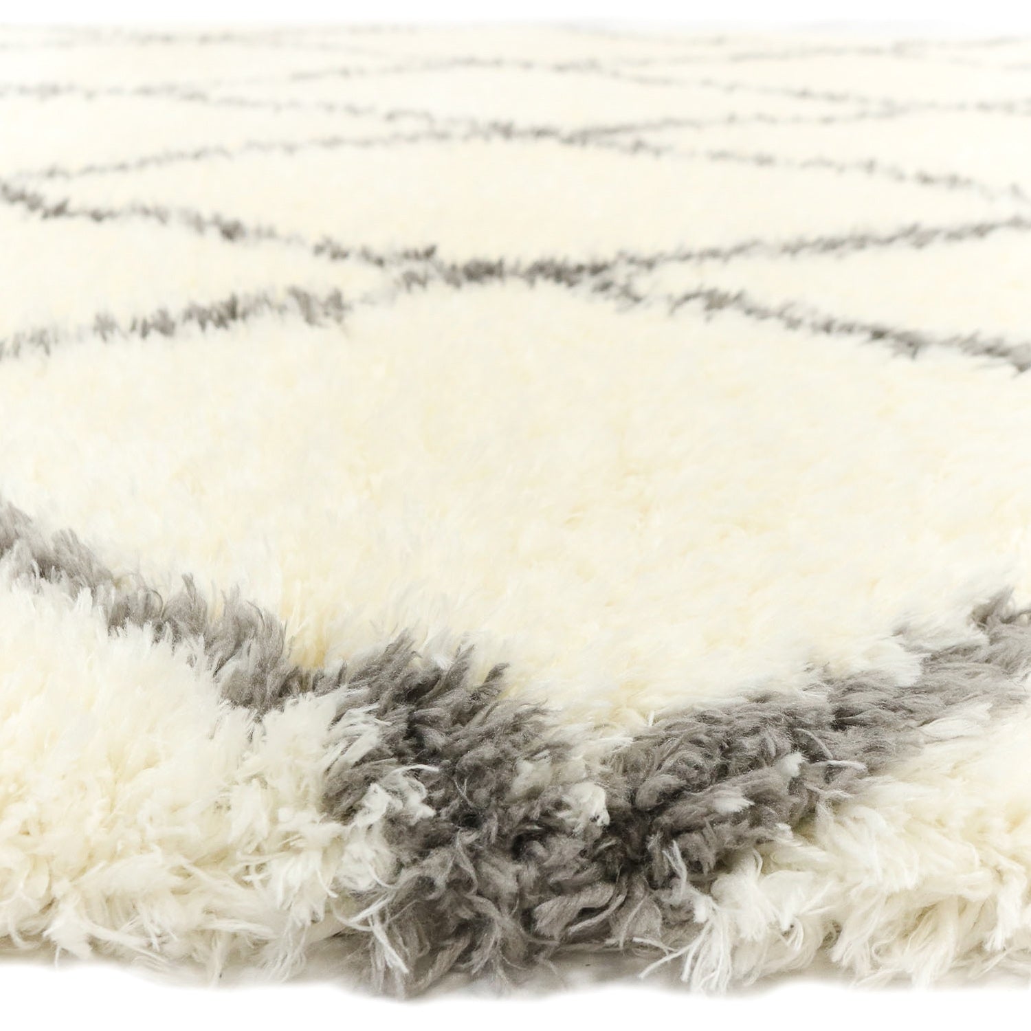 Floki Moroccan - Berber Shaggy - Crème-Grijs