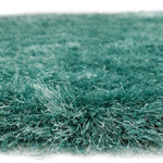 Hoogpolig Glanzende Vloerkleed Blauw