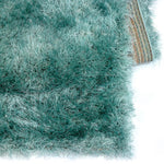 Hoogpolig Glanzende Vloerkleed Blauw