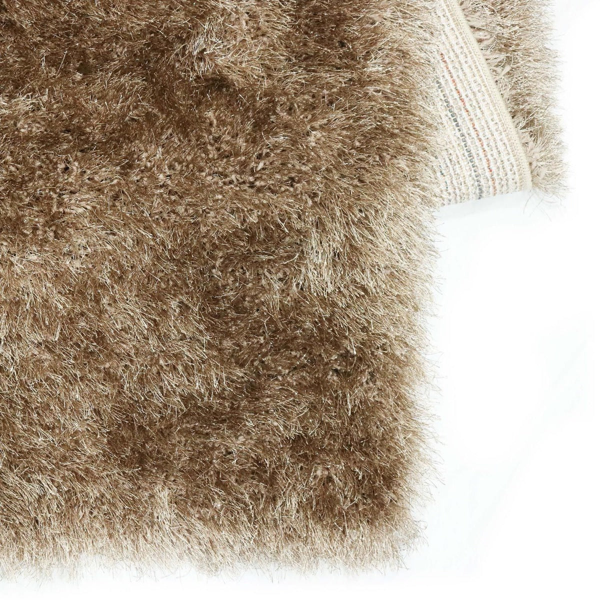 Hoogpolig Glanzend Vloerkleed Beige