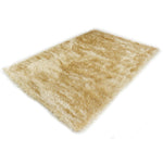 Hoogpolig Vloerkleed Goudkleur Met Glittergaren
