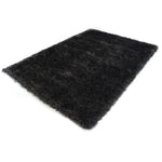 Hoogpolig Vloerkleed Met Glittergaren Antraciet