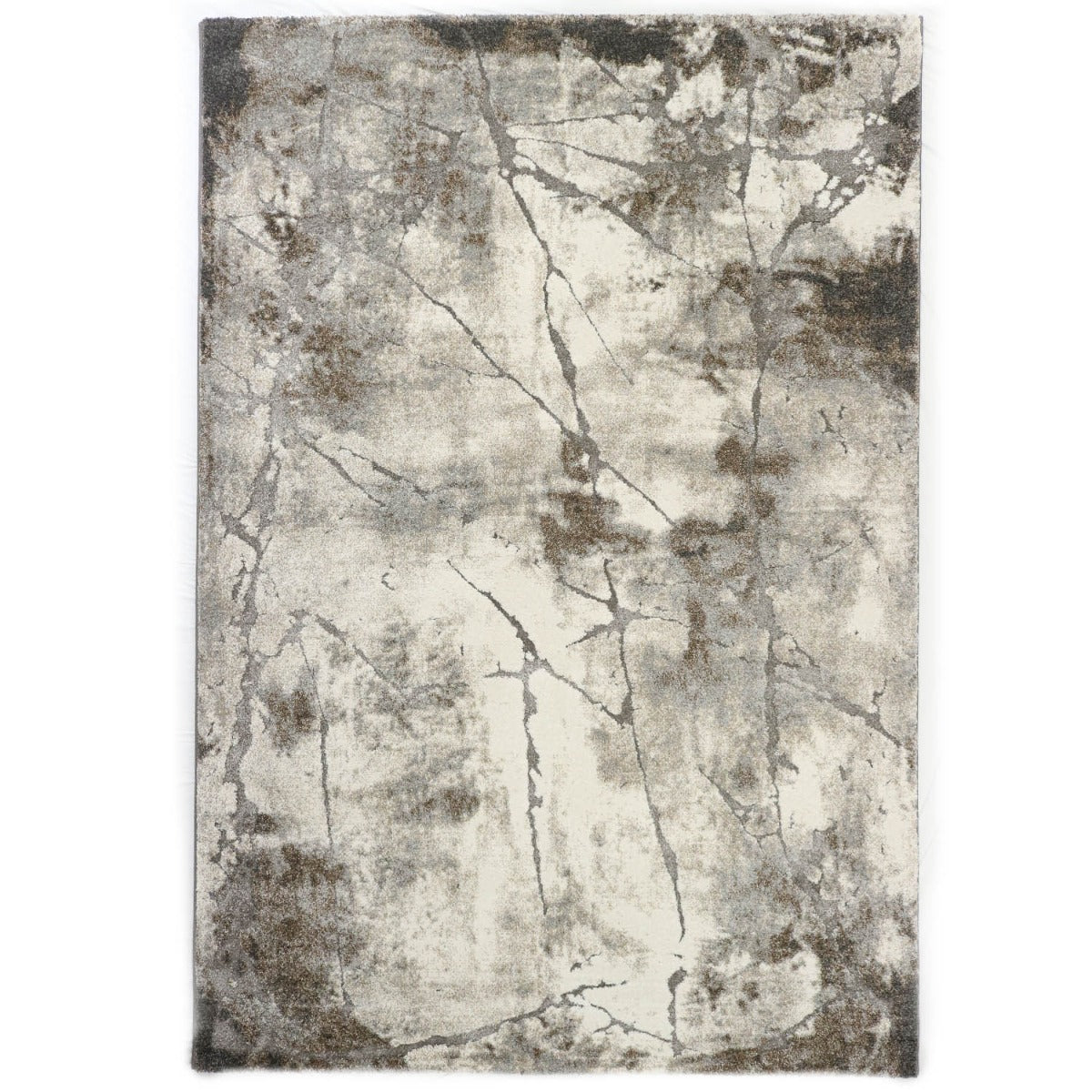 Marmer Design Vloerkleed - Ibiza 607-95 Earth - Grijs-Beige