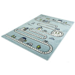 Vloerkleed Indigo Kids 22710-30 ijs blauw