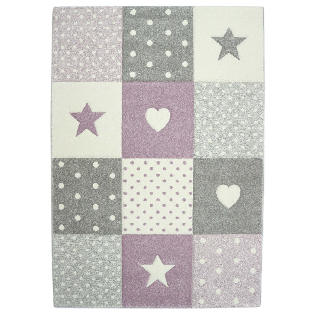 Kindervloerkleed Pastel Kids paars