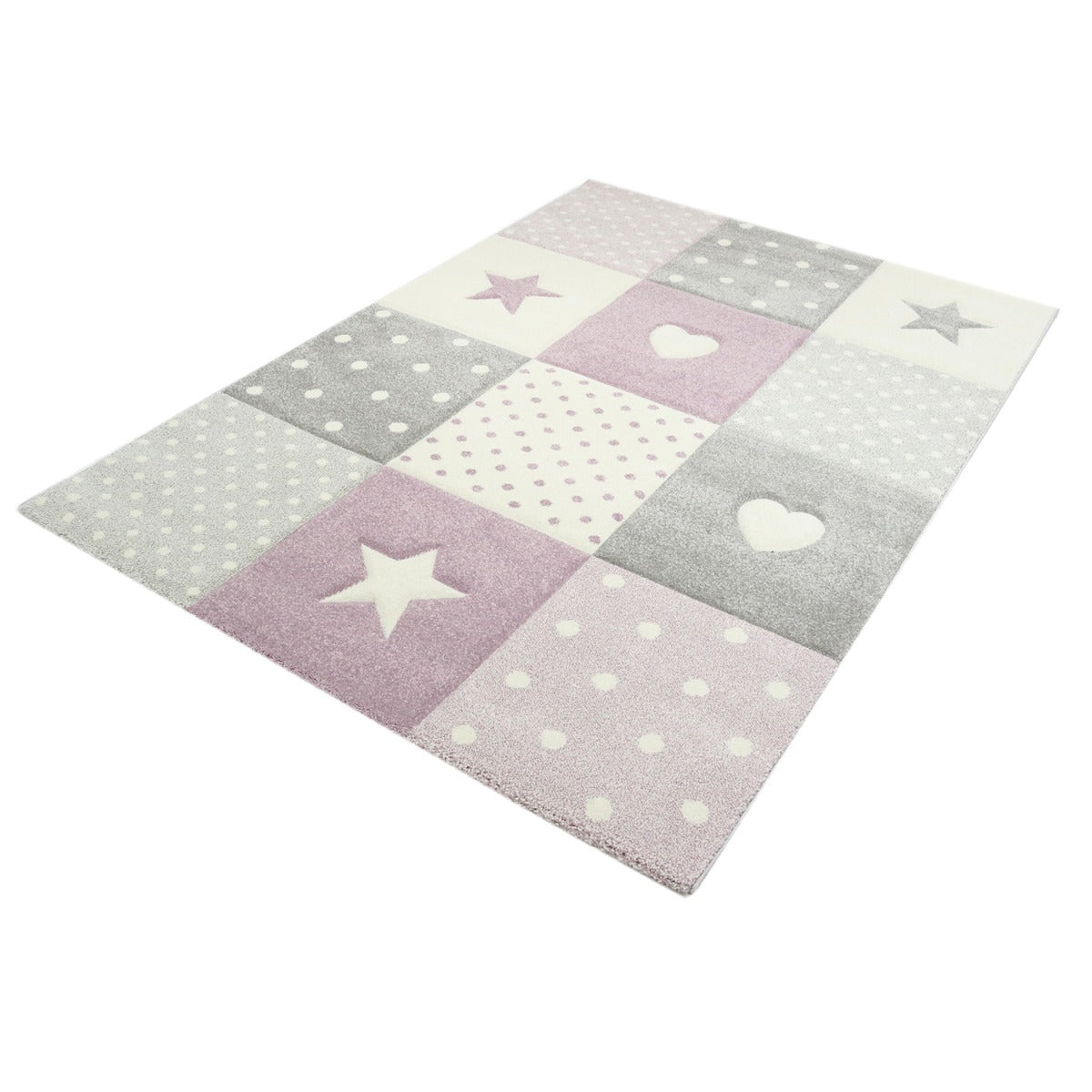 Kindervloerkleed Pastel Kids paars