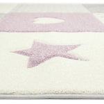 Kindervloerkleed Pastel Kids paars