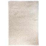 Hoogpolig Gerecycled Floki vloerkleed Wit