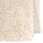 Hoogpolig Gerecycled Floki vloerkleed Wit