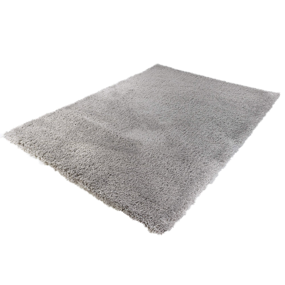 Hoogpolig Gerecycled Floki vloerkleed Grijs