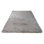 Hoogpolig Gerecycled Floki vloerkleed Grijs