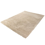 Hoogpolig Gerecycled Floki vloerkleed Beige