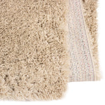Hoogpolig Gerecycled Floki vloerkleed Beige