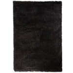 Hoogpolig Gerecycled Floki vloerkleed Antraciet