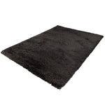 Hoogpolig Gerecycled Floki vloerkleed Antraciet