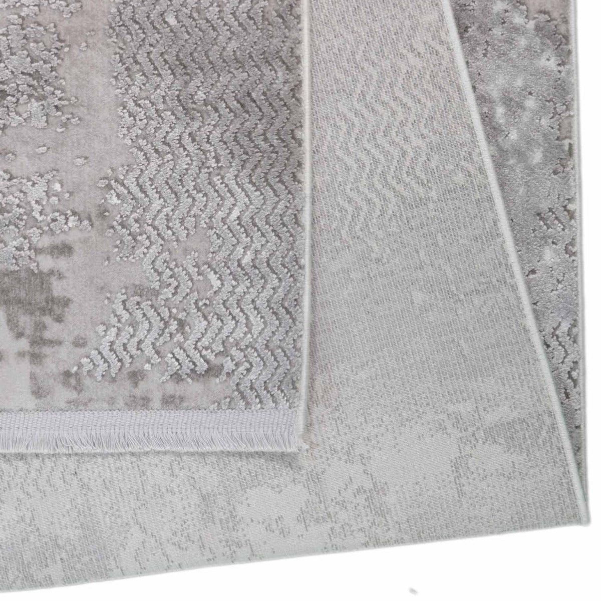 Viscose Vloerkleed - Retro - Trasor - Grijs-